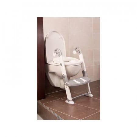 Scara cu reductor WC si olita White silver grey Kidskit rotho-babydesign - Img 1