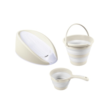 Set 3 in 1 cu suport anatomic pentru cadita - Bej