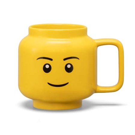 Cană mare LEGO din ceramică – Cap de băiat - Img 1