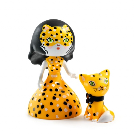 Figurina Arty Toys Printesa Feline si motanul Cleo, Djeco