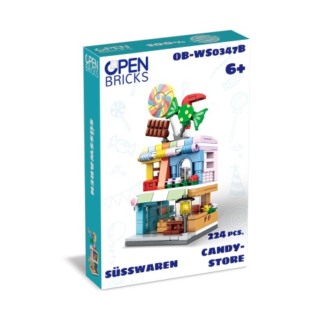 Jucarie - Seturi de constructie - Magazin de bomboane (224 piese)