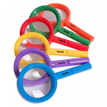 Magnifiers, set 6 lupe colorate, TickiT