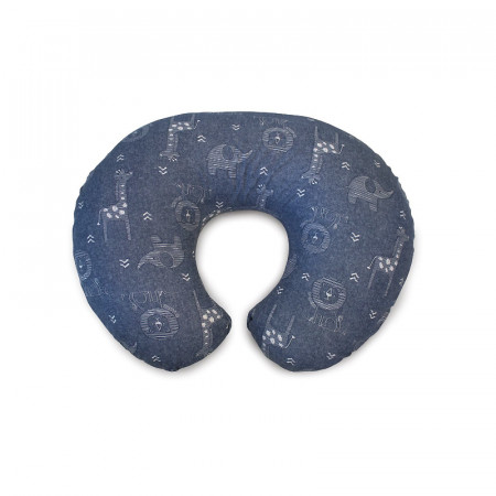 Perna alaptare Chicco Boppy 4 in 1, Denim Animals