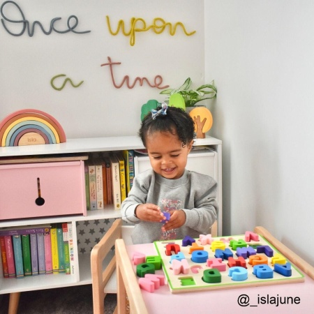 Puzzle colorat - alfabet