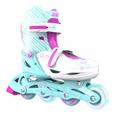 Role Neon Inline Skates marime 34-37 Teal Pink - Img 1