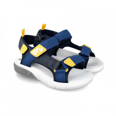 Sandale cu velcro pentru copii Garvalin, azul