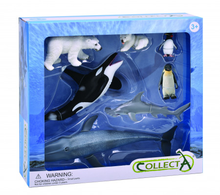 Set 7 figurine pictate manual Animale Antarctica