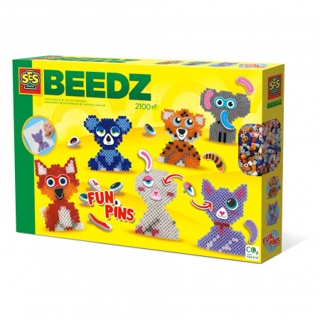 Set creativ Beedz - Margele de calcat Funpins animale - Img 1