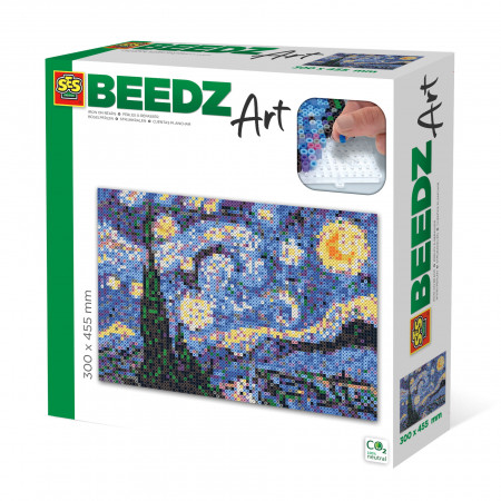 Set margele de calcat Beedz Art - Noapte instelata de Van Gogh