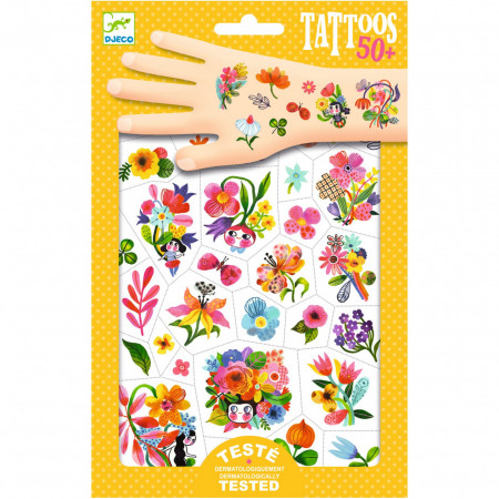 Tatuaje flori colorate, Djeco