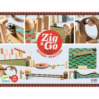 Zig & Go Djeco, set de constructie trasee, 48 piese