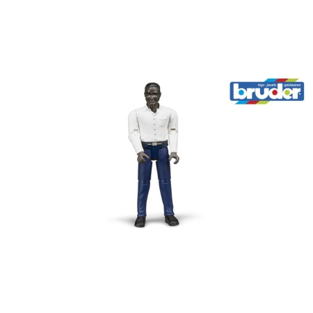 Bruder figurina barbat cu pantaloni albastru inchis