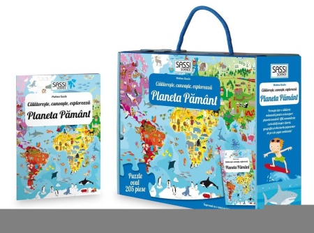 Cunoaste si exploreaza - Puzzle Planeta Pamant in limba Romana (205 piese)