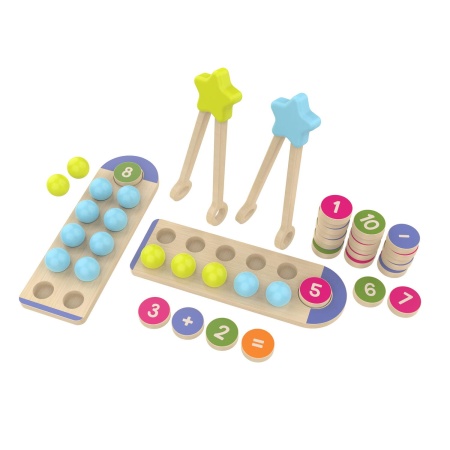 Joc din lemn - Numara si potriveste - Img 1