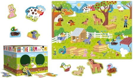 Joc tactil Montessori - Ferma