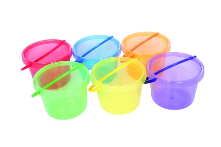 Set de 6 galetuse translucide colorate pentru activitati senzoriale