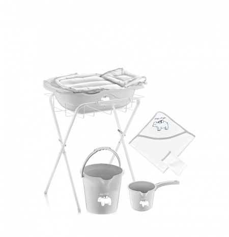 Set de baie complet pentru bebelusi cu 6 piese, BabyJem
