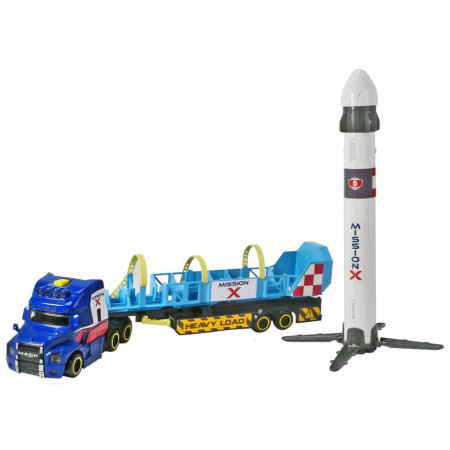 Set Dickie Toys Space Mission Truck Camion cu remorca si nava spatiala