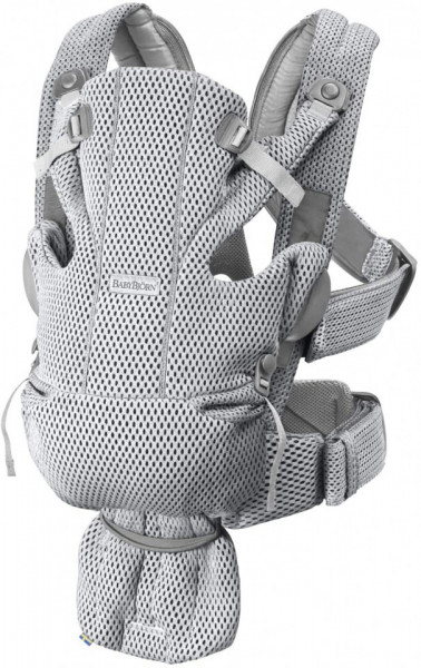 BabyBjorn - Marsupiu anatomic Move, Grey, 3D Mesh