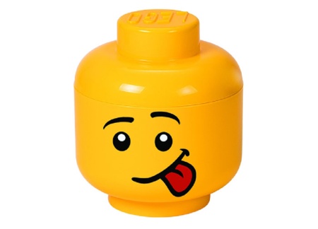 Cutie depozitare S cap minifigurina LEGO - Silly - Img 1