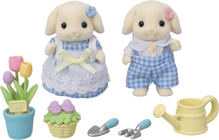 Figurine Sylvanian Families-Iepurasii Gradinari