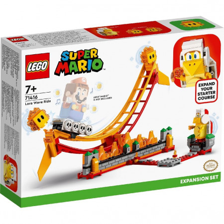 LEGO SUPER MARIO SET DE EXTINDERE PLIMBARE PE VALUL DE LAVA 71416