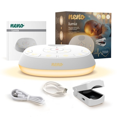 Neno Lumia – Lampă de veghe pentru bebeluși cu lumini, sunete și pulsometru - Img 1