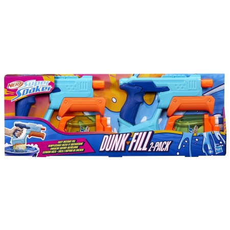 NERF SUPER SOAKER SET 2 BLASTERE NERF DUNK FILL - Img 1