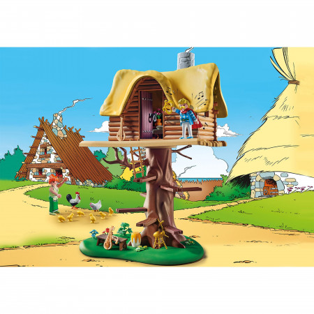 Playmobil - Asterix Si Obelix - Cacofonix Si Casa In Copac