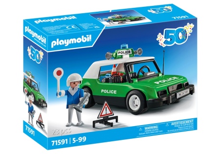 Playmobil-MASINUTA CLASICA DE POLITIE