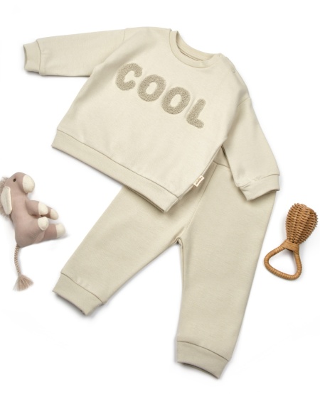 Set bluzita si pantaloni COOL - Verde, BabyCosy