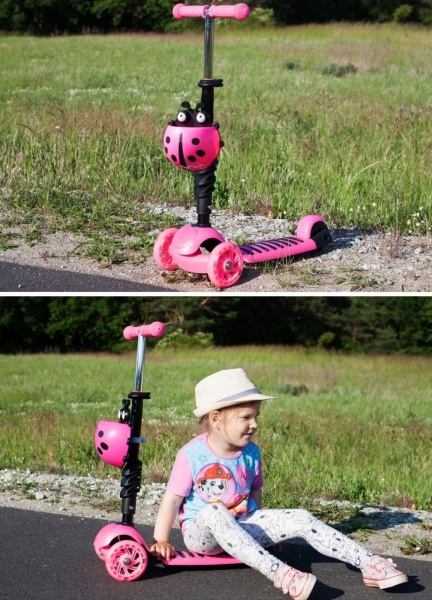 TROTINETA MALPLAY BUBURUZA TIP SCOOTER ROZ - Img 1