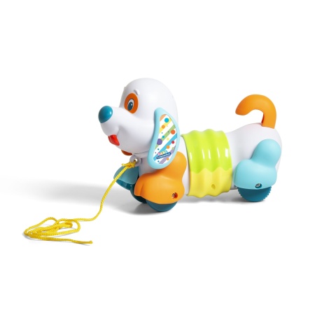 Baby Clementoni - Jucarie De Tras Catelus Interactiv