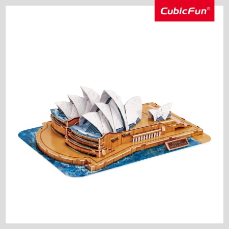 Cubic Fun - Puzzle 3D si brosura opera din Sydney 86 piese