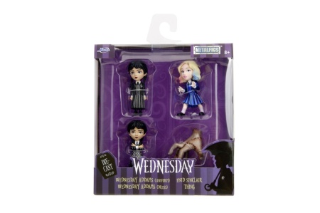 JADA WEDNESDAY SET 4 FIGURINE METALICE 6.5CM