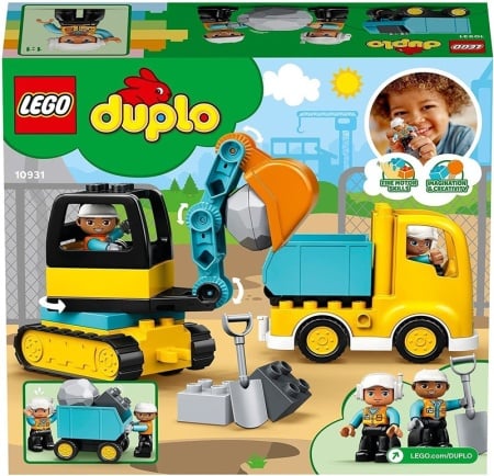 LEGO DUPLO CAMION SI EXCAVATOR PE SENILE 10931