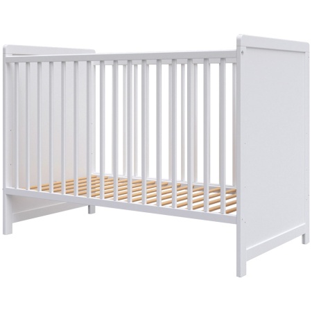Patut copii din lemn Hubners Paula 120x60 alb - Img 1