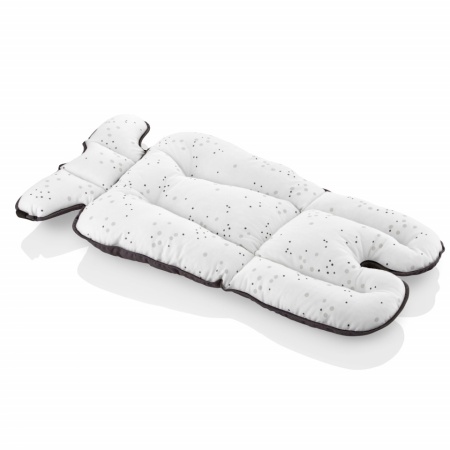 Saltea cu doua fete pentru carucior si scaun de masa Dots BabyJem