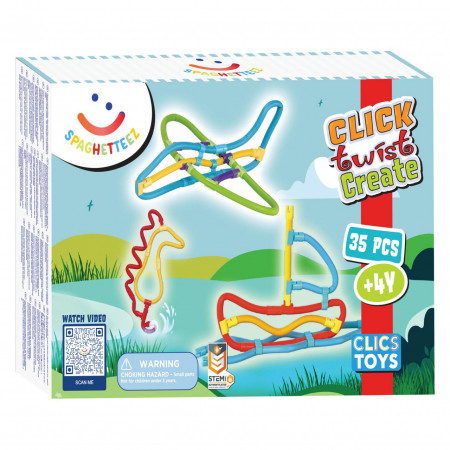 Set de construit cu magnet Spaghetteez 35 piese