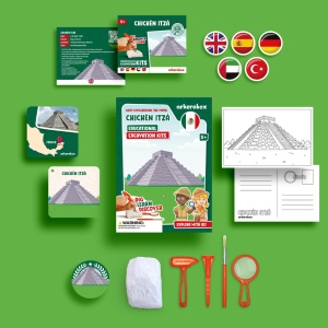 Arkerobox - Set arheologic educational si puzzle 3D, Chichen Itza 