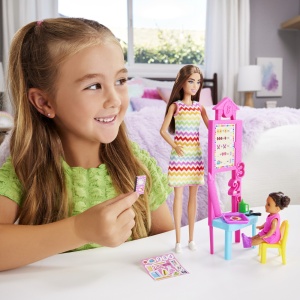 BARBIE SET DE JOACA PAPUSA BARBIE SATENA FACE CARIERA PROFESOARA - Img 3