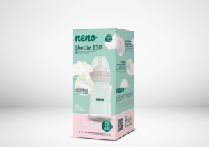Biberon Neno 150 ml cu tetina silicon, anti-colici, debit lent - Img 7