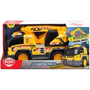 Camion excavator Dickie Toys Excavator Truck 30 cm cu lumini si sunete - Img 9