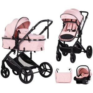 Carucior Chipolino Amore 3 in 1 powder pink