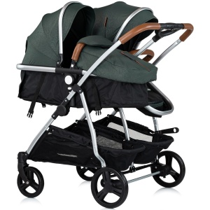 Carucior gemeni Chipolino Duo Smart 3 in 1 basil - Img 3