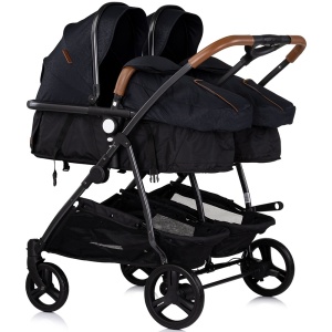 Carucior gemeni Chipolino Duo Smart 3 in 1 blackberry - Img 2