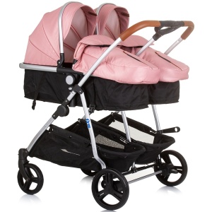 Carucior gemeni Chipolino Duo Smart 3 in 1 flamingo - Img 2