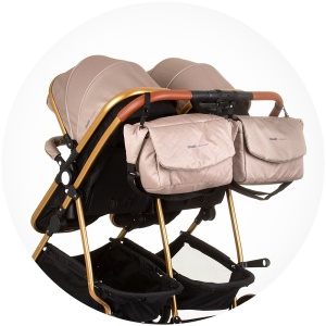 Carucior gemeni Chipolino Duo Smart 3 in 1 golden beige - Img 14