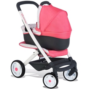 Carucior pentru papusi Smoby Quinny Combi 3 in 1 roz - Img 1