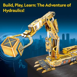 Cubic Fun - Puzzle 3D brat robotic hidraulic 185 piese - Img 3